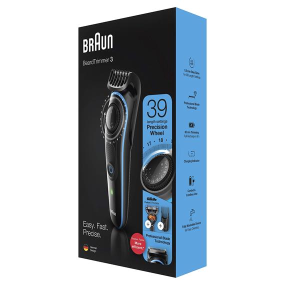 Braun BT3240 Recortadora de Barba Recargable + Gillette Fusión ProGlide