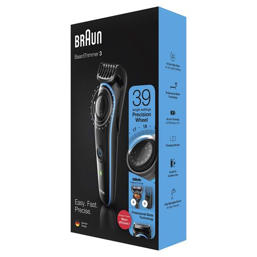 Braun BT3240 Recortadora de Barba Recargable + Gillette Fusión ProGlide