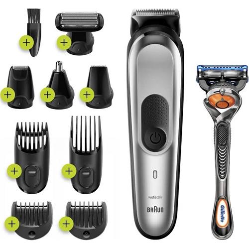 Braun BT7220 Recortadora de Barba Recargable Litio con Set de Accesorios