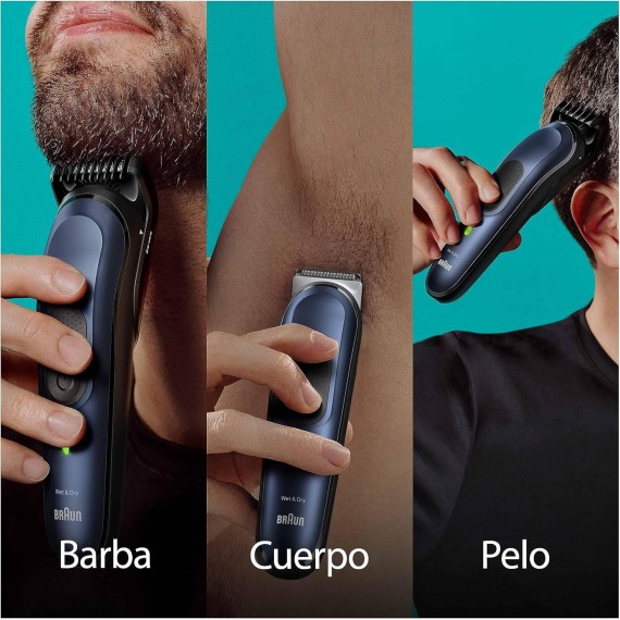 Braun MGK7410 Recortadora Kit 10 en 1 Barba, Cabello y Cuerpo
