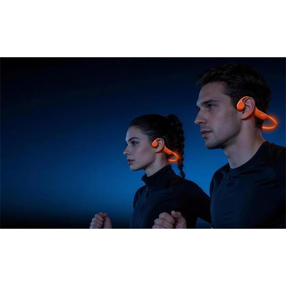 Doogee BoneBeat Run Ray IP66/10 Auricular Deportivo de Conducción Osea Shadow Black