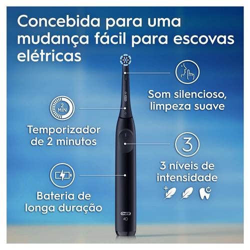 Braun Oral-B Cepillo de Dientes IO2 con Estuche de Viaje Negro (IOS2.1B9.2K)