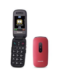 Panasonic KX-TU446 Teléfono para mayores con botón SOS Granate
