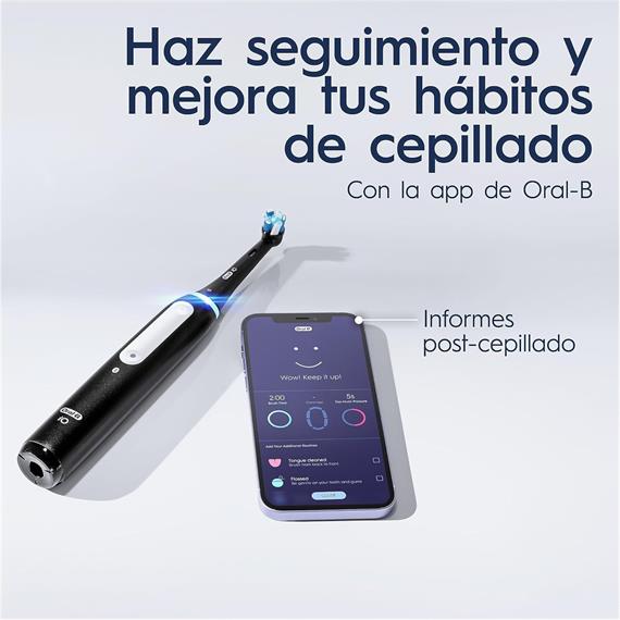 Braun Oral-B Cepillo de Dientes IO4s con Bluetooth Negro (IOG4.1B6.2CK)