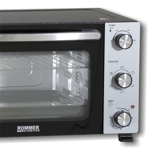 Rommer H28TL Horno C/Grill 1500w Negro/ Inox