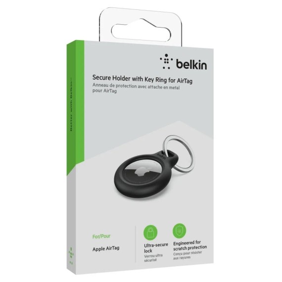 Belkin LLavero Apple Air Tag Negro (F8W973BTBLK)