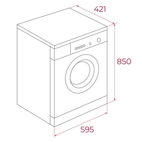 Teka WMK10620 Lavadora 6KG 1200RPM EF.D