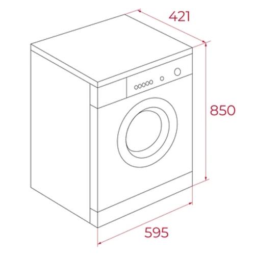 Teka WMK10620 Lavadora 6KG 1200RPM EF.D