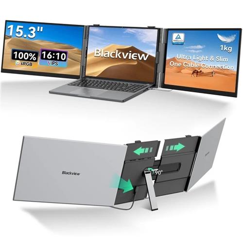 Blackview DCM 8 Pro Monitor Portátil Doble con 15.3" FHD 60Hz y USB-C