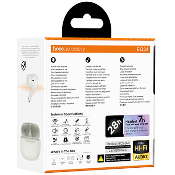 Hoco EQ24 Auricular Bluetooth True Wireless Blanco