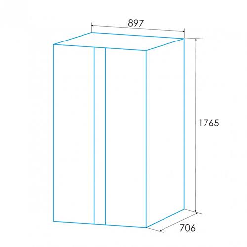 Edesa SBS ESS1833NF EX Frigorifico Americano Inox