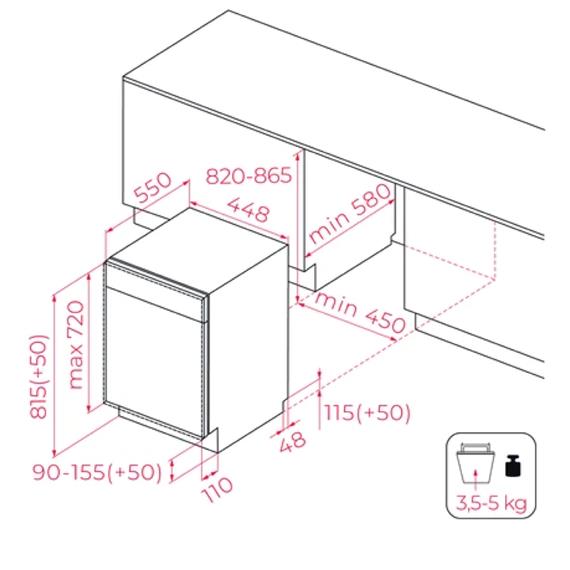 Teka DFI44800 Lavavajillas Integrable