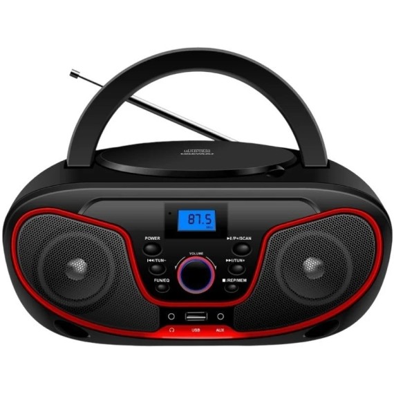 Daewoo DW3013 Radio CD, Bluetooth ,USB,  Ecualizador Rojo