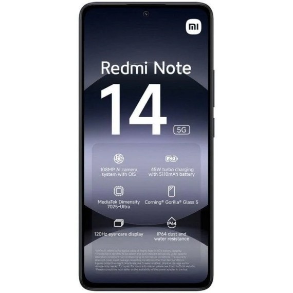 Xiaomi Redmi Note 14 5G 6GB 128GB Midnight Black