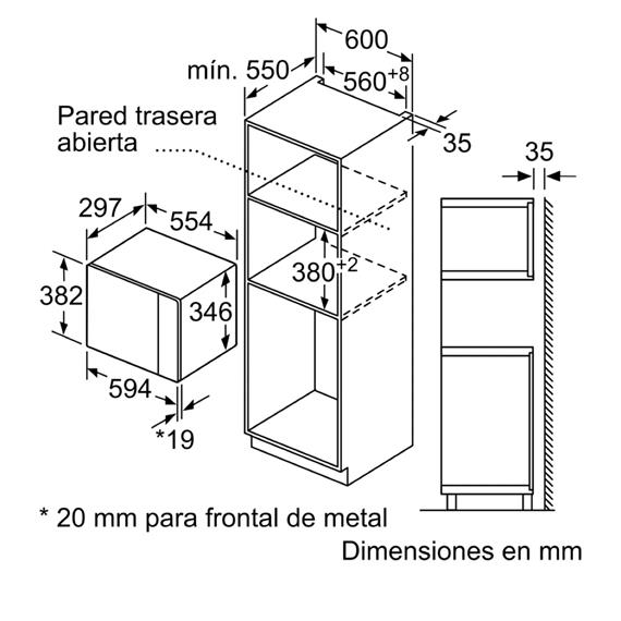 Siemens BF525LMB1 Microondas 20L