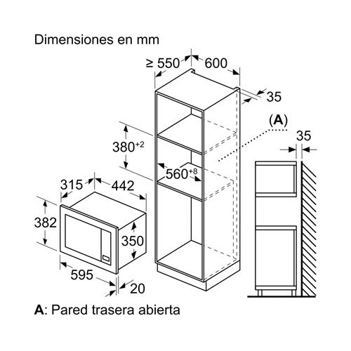 Siemens BE623LMB3 Microondas Integrable