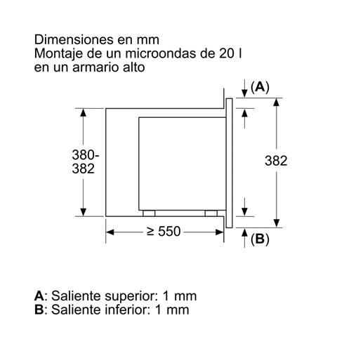 Siemens BE623LMB3 Microondas Integrable