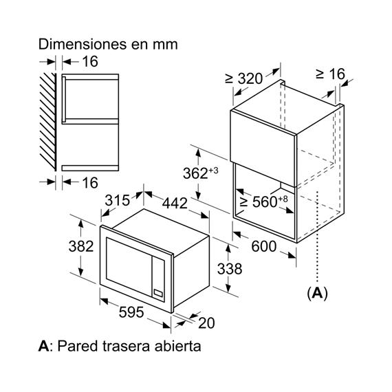 Siemens BE623LMB3 Microondas Integrable