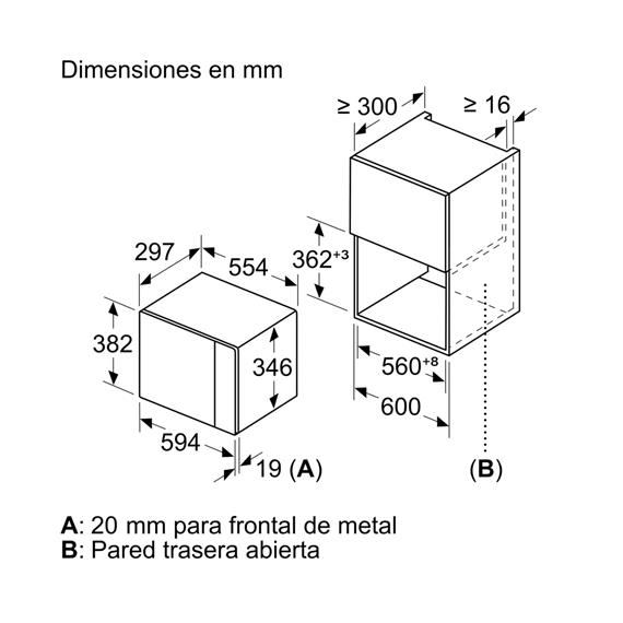 Siemens BF520LMA1 Microondas 20L