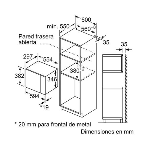 Siemens BF520LMA1 Microondas 20L