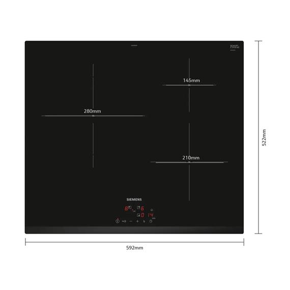 Siemens EU63KBJB5E Vitrocerámica 60cm Induccion