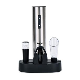 Sogo ACC-SS-17340 Abridor de Vino Eléctrico Recargable Con Accesorios