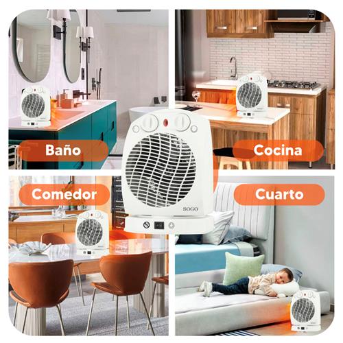 Sogo Termoventilador con Función Oscilación 2000W (CAL-SS-18375)