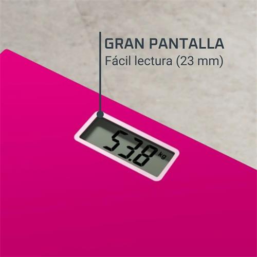 Rowenta BS1403V0 Premiss Báscula de Baño Extraplana Fucsia 150Kg