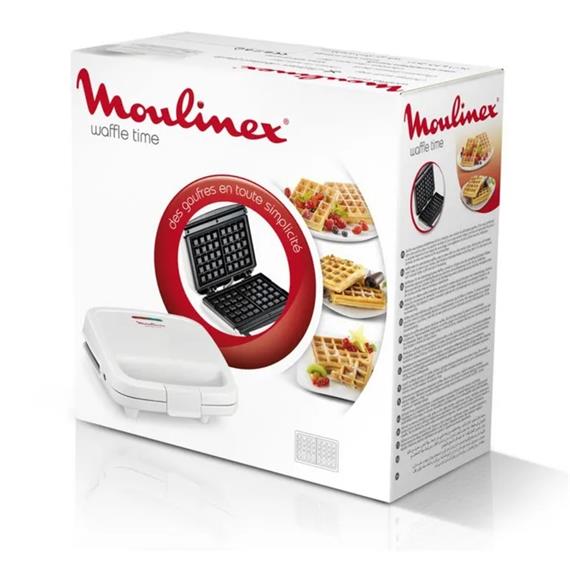 Moulinex WJ170112 Gofrera 700W Antiadherente Blanca