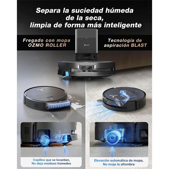 Ecovacs Deebot X9 Pro Omni Robot Aspirador y fregado 16.6K Pa con Base