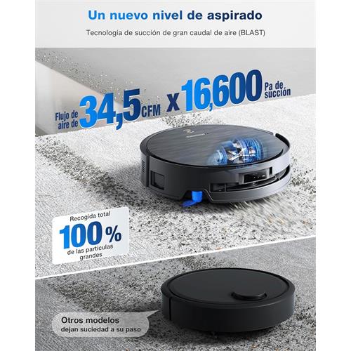 Ecovacs Deebot X9 Pro Omni Robot Aspirador y fregado 16.6K Pa con Base