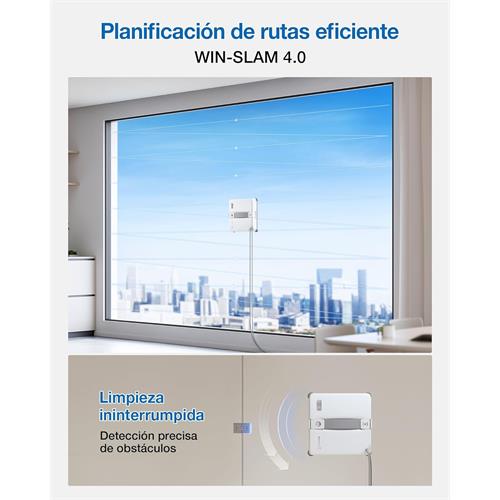 Ecovacs Winbot Mini 2 Robot Limpiacristales con Pulverización Ultrasónica