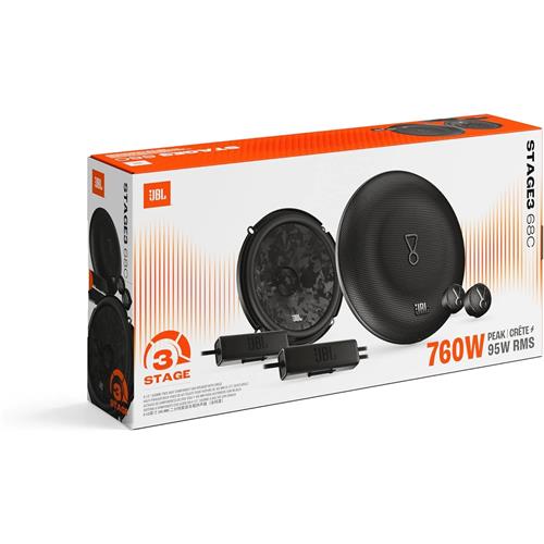 Jbl Stage3 Gen 2 68C Altavoces de Coche 6.5" de Componentes de 2 Vías Hasta 720W