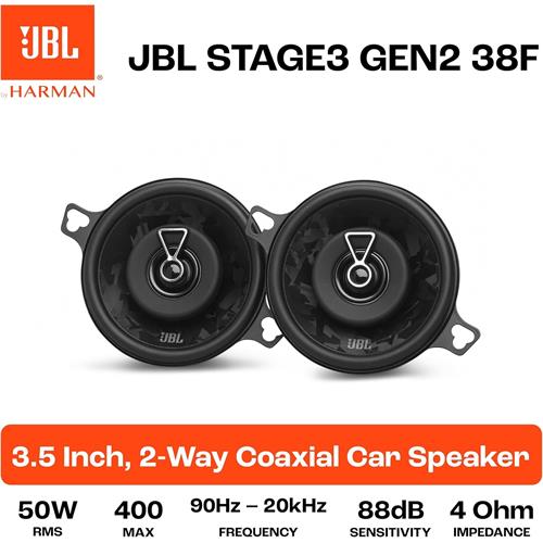 Jbl Gen2 Stage3 38F Altavoces de Coche 3.5" Coaxiales de 2 Vías Hasta 400W