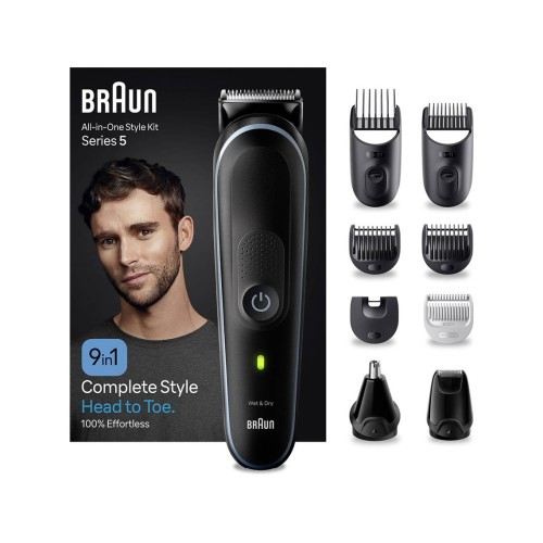 Braun MGK5411 Recortadora Kit 9 en 1 Recargable Wet & Dry