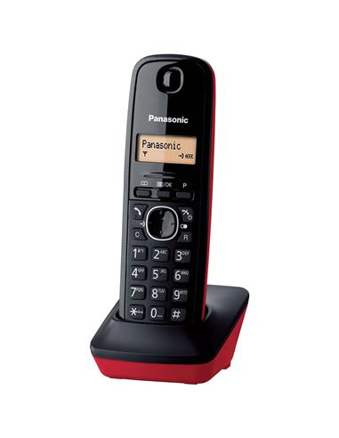 PANASONIC KX-TG1611 Teléfono DECT Negro/Rojo