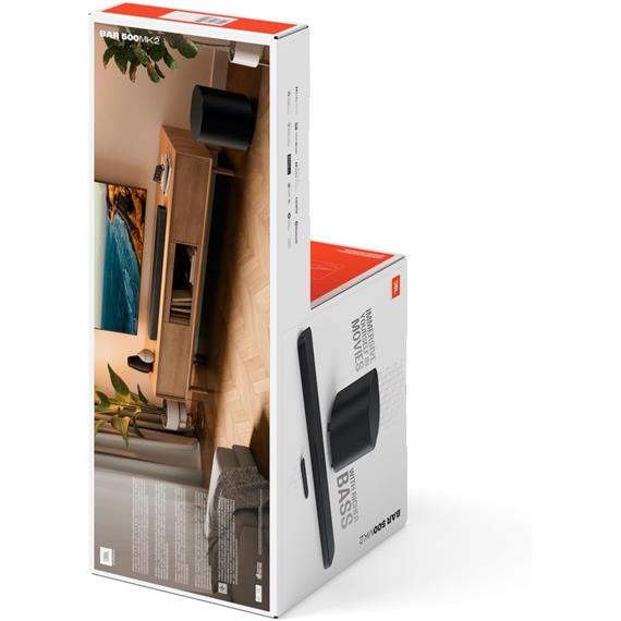 JBL Bar 500MK2 Barra de Sonido 5.1 750W Dolby Atmos y DTS Virtual:X