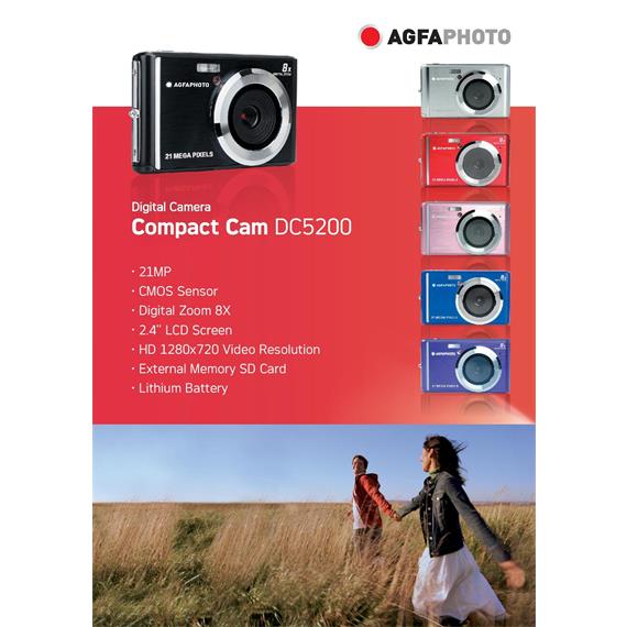 Agfaphoto DC5200 Cámara Digital 21Mpx Plata