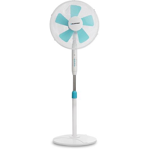 Blaupunkt BP2010 Ventilador Pie 5 Aspas 45W con Mando y Temporizador Blanco