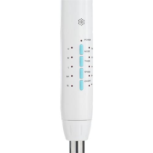Blaupunkt BP2010 Ventilador Pie 5 Aspas 45W con Mando y Temporizador Blanco
