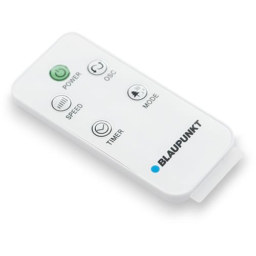 Blaupunkt BP2010 Ventilador Pie 5 Aspas 45W con Mando y Temporizador Blanco