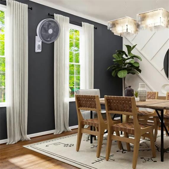 Daewoo DW9011 Ventilador Pared High Speed 80W 10" 25cm con Mando