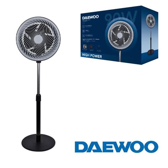 Daewoo DW9004 Ventilador Pie High Speed 90W 30Cm Negro