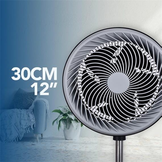 Daewoo DW9004 Ventilador Pie High Speed 90W 30Cm Negro