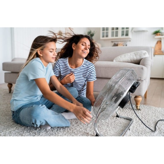 Blaupunkt BP2023 Ventilador Industrial de Suelo 50Cm 130W Cromado