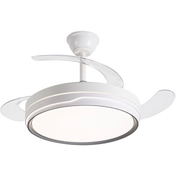 Daewoo DW5006 Ventilador Techo con Luz Led 30W Aspas Retráctiles Blanco