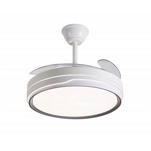 Daewoo DW5006 Ventilador Techo con Luz Led 30W Aspas Retráctiles Blanco