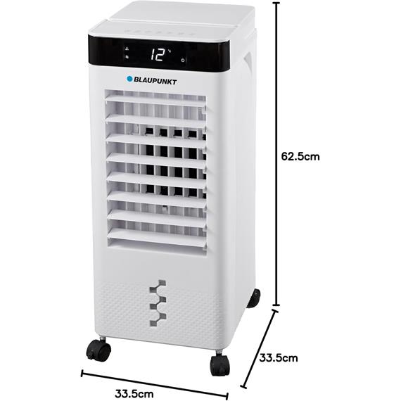 Blaupunkt BP2017 Climatizador Evaporativo Portátil 65W 8L 20 m2 con Mando y Display Blanco