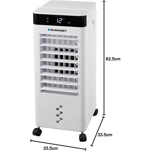 Blaupunkt BP2017 Climatizador Evaporativo Portátil 65W 8L 20 m2 con Mando y Display Blanco