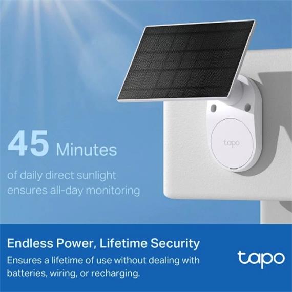 Tp-Link Tapo TC82 Kit Cámara de Seguridad Wi-Fi Alimentada por Energía Solar